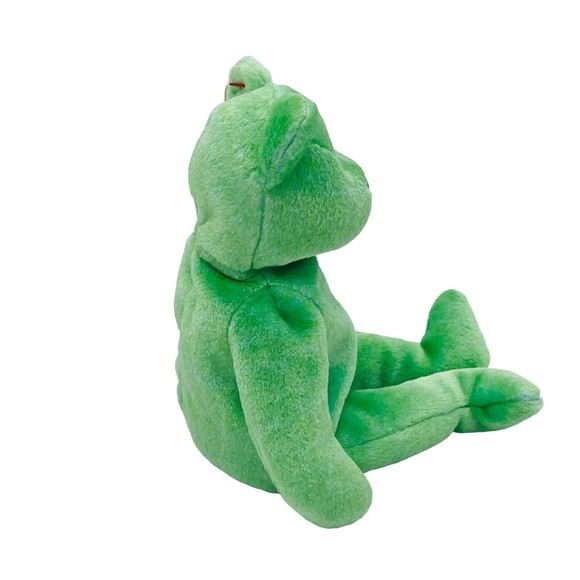 Ty Beanie Babies Baby 1998 KICKS the Soccer Bear Push Stuffed Animal RETIRED - Picture 4 of 10